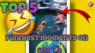 #1 Top 5: funniest moments on earth 🤣 i dare you to don't laugh .