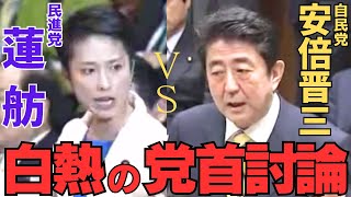 【野次乱発党首討論】安倍総理vs蓮舫【完全字幕付】