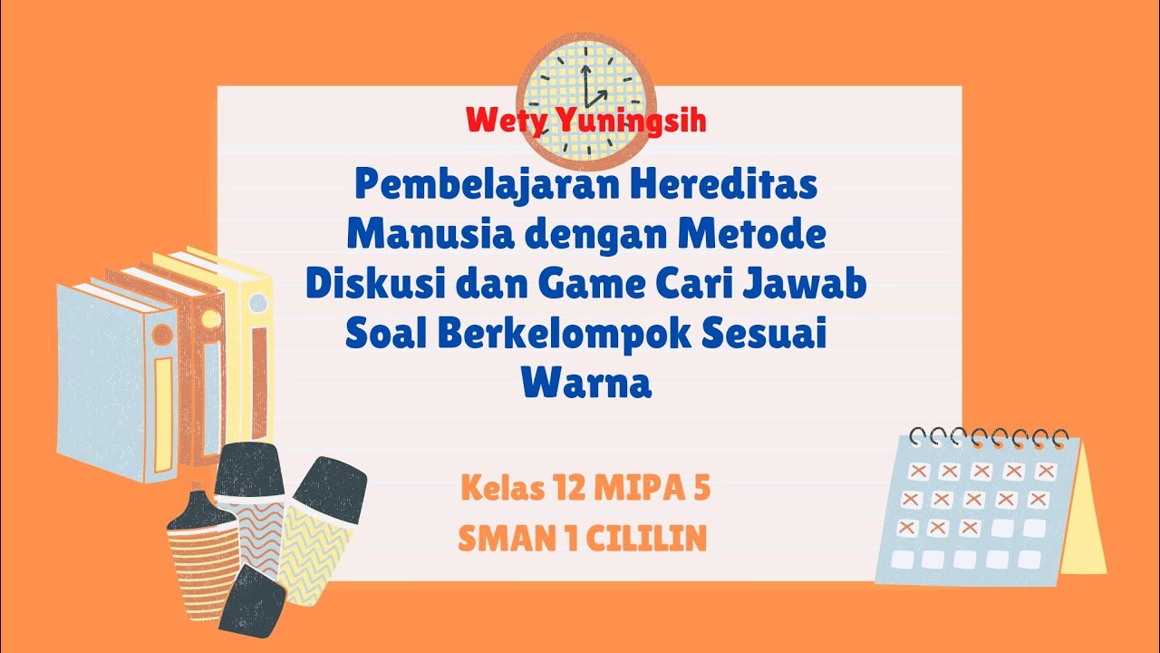 Pembelajaran Hereditas Manusia, Game Cari Dan Jawab Soal Kelas 12 MIPA ...