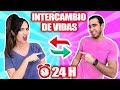 😱 INTERCAMBIO DE VIDAS por 24 HORAS 🔥 Cambio de Cuerpo con Producción! HaroldArtist SandraCiresArt