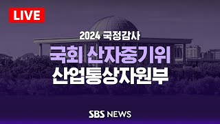 국회 산업통상자원중소벤처기업위원회 국정감사 - 산업통상자원부 / SBS