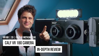 CALF VR 180 Camera In-Depth Review w/ video editing workflow and Insta360 EVO comparison | Gaba_VR