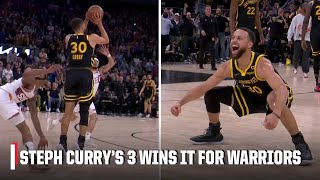 Steph Curry drills DEEP 3 to give Warriors win vs. Suns | NBA on ESPN