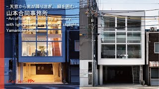 天窓から光が降り注ぎ、緑を囲む「山本合同事務所」大阪の建築家・守谷昌紀【WORKS 】＜Public＞015