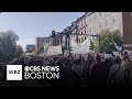 Pro-Palestinian rally halts traffic on Storrow Drive in Boston