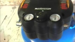 Review Mastercraft 1 5hp Air Compressor round tank style