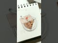 pie artwork using watercolor