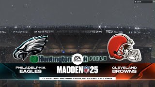 Eagles vs Browns, Madden NFL 25 PS5