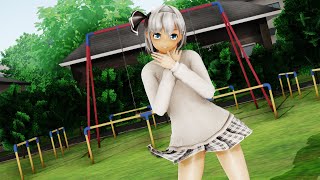 【MMD】スクランブル交際　魂魄妖夢　【Ray-MMD1.52　ぱんつ注意】