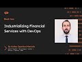 Industrializing Financial Services with DevOps I Spyridon Maniotis I Book Tour I Packt