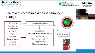 #BCConf2025: Keynote Prof Robert West 'Achieving behaviour change through communications'