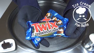 Twix Cookies & Cream Ice Cream Rolls | asmr food sound | no talking