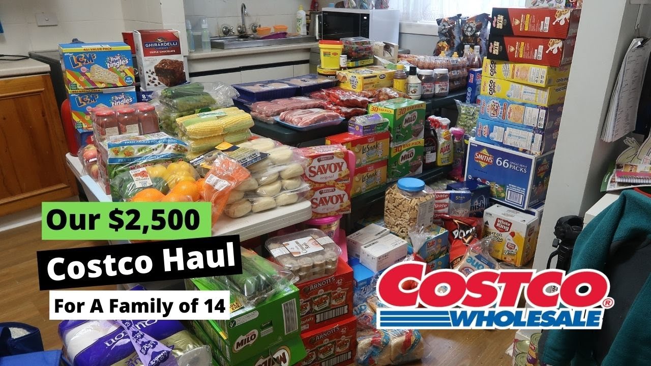 OUR MASSIVE $2,500 COSTCO HAUL | Large Family Of 14 - YouTube