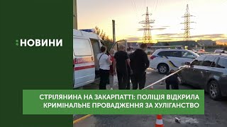 Стрілянина на Закарпатті: поліція відкрила кримінальне провадження за хуліганство