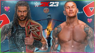 Roman Reigns VS Randy Orton - WWE Championship Match | WWE 2K23