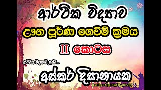 Episode 14 - Economics - ඌන පූර්ණ ගෙවීම - Part 02