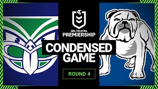 NRL 2023 | New Zealand Warriors v Bulldogs | Condensed Match, Round 4