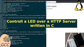Control a LED over a HTTP Server written in C