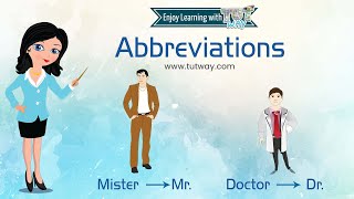 Learn Abbreviations | Abbreviations Examples | Abbreviations for Kids | English Grammar | English