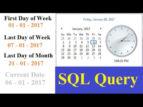 SQL Server Get First Day of Week, Last Day of Week and Last Day of Month SQL Server Get First Day of Week, Last Day of Week and Last Day of Month