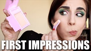 KAJA Roller Glow Roll-On Highlighting Balm | First Impressions \u0026 Wear Test | Katie Marie