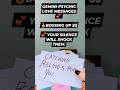 GEMINI YOUR SILENCE WILL SHOCK THEM. #psychictarot#shorts#short#lovereading