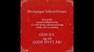 Julehelsing frå Bremanger folkebibliotek 2020