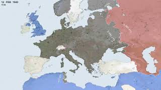 the World War II Live interactive map in real time