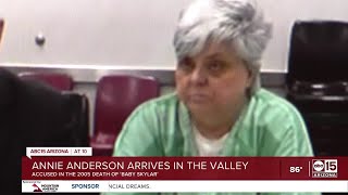 Annie Anderson, accused in death of 'Baby Skylar', arrives in AZ