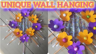 Unique wall hanger || Beautiful wall decor ideas using earbuds || Earbuds craft ideas| #viral