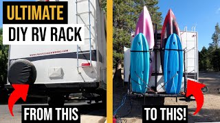 How to build a DIY RV REAR RACK for Kayaks, Generators and Bikes - Detailed Steps