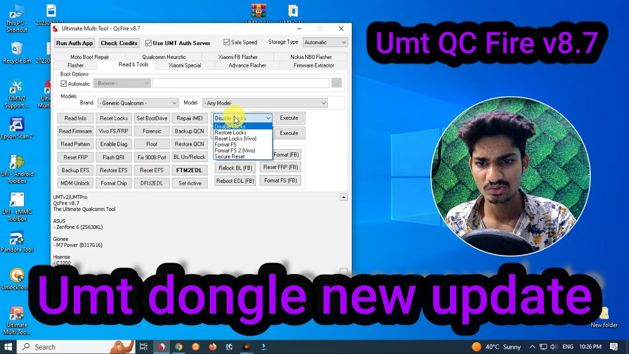 UMT (UMT Pro) Dongle Latest Setup QC Fire V8.7 | UMT NEW UPDATE | UMT ...