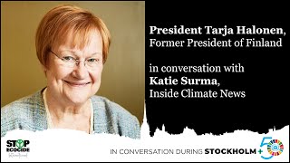 In conversation with: President Tarja Halonen