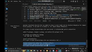 npx tailwindcss init -p error