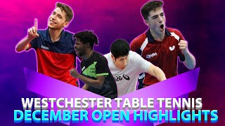 4K ULTRA HD | Westchester Table Tennis Center December 2021 Open HIGHLIGHTS ft. Olajide Omotayo!