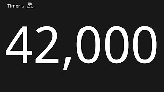 42000 Second Countup Timer