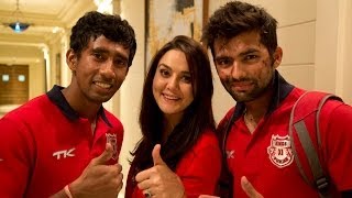 Preity Zinta interviews Manan Vohra and W. Saha | KXIP | KingsXIPunjab | IPL