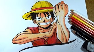 Como desenhar o Luffy do One Piece - passo a passo