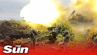 Pro-Russian Donetsk forces fire artillery at Ukrainian targets