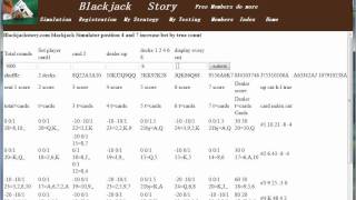Demo Blackjack Simulation and open source code @blackjackstory.com