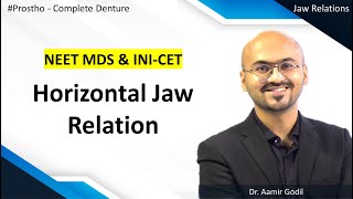 NEET MDS | INICET | Prostho - Complete Denture | Horizontal Jaw Relation