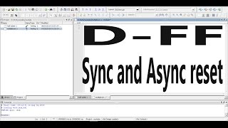 Verilog Code for D-Flip Flop with asynchronous and synchronous reset