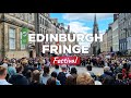 EDINBURGH FRINGE FESTIVAL 2024 - Atmosphere on the ROYAL MILE - Scotland Walking Tour | 4K | 60FPS