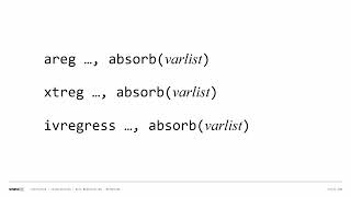 New in Stata 19: High-dimensional fixed-effects models