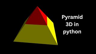 3D Pyramid shape in python. : vpython 31