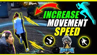 🔥How To Increase Movement Speed In Free Fire | Like raistar , Movement Speed Trick Free Fire 😈