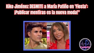 💥EL PATINAZO DE MARÍA PATIÑO #mariapatiño #tele5 #kikojimenez #telecinco