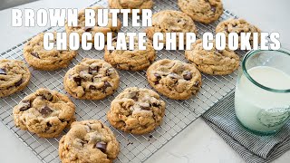 Brown Butter Chocolate Chip Cookies | 겉바속촉 브라운버터 초코칩 쿠키, 브라운버터 만드는법