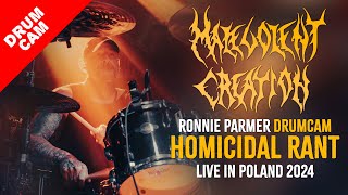 MALEVOLENT CREATION - Homicidal Rant - Live in Cracow 2024 - Ronnie Parmer drum cam