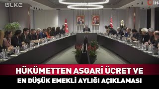 Hükümetten Asgari Ücret ve En Düşük Emekli Aylığı Açıklaması! #Sondakika